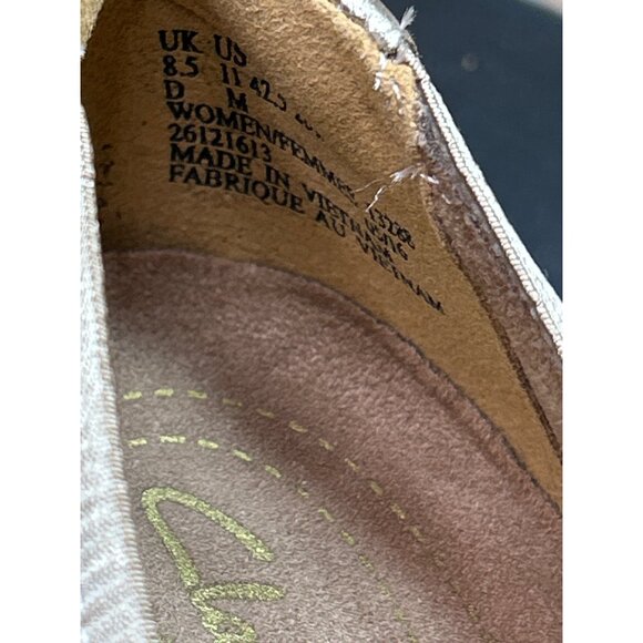 NWT New Clarks Artisan Womens Candra Blush Flats Gold Leather Size 11 - Picture 6 of 8